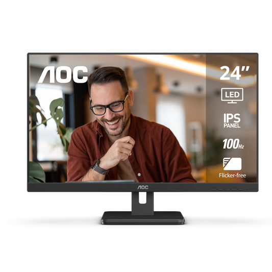 Monitor AOC 23.8", FHD, 100Hz, 4ms, Panel IPS, 24E3H2