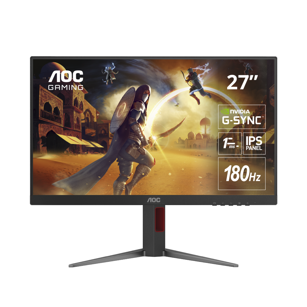 Monitor Gamer AOC 27", FHD, 180Hz, 1ms, Panel IPS, 27G4