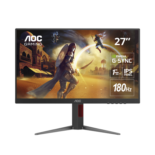 Monitor Gamer AOC 27", FHD, 180Hz, 1ms, Panel IPS, 27G4