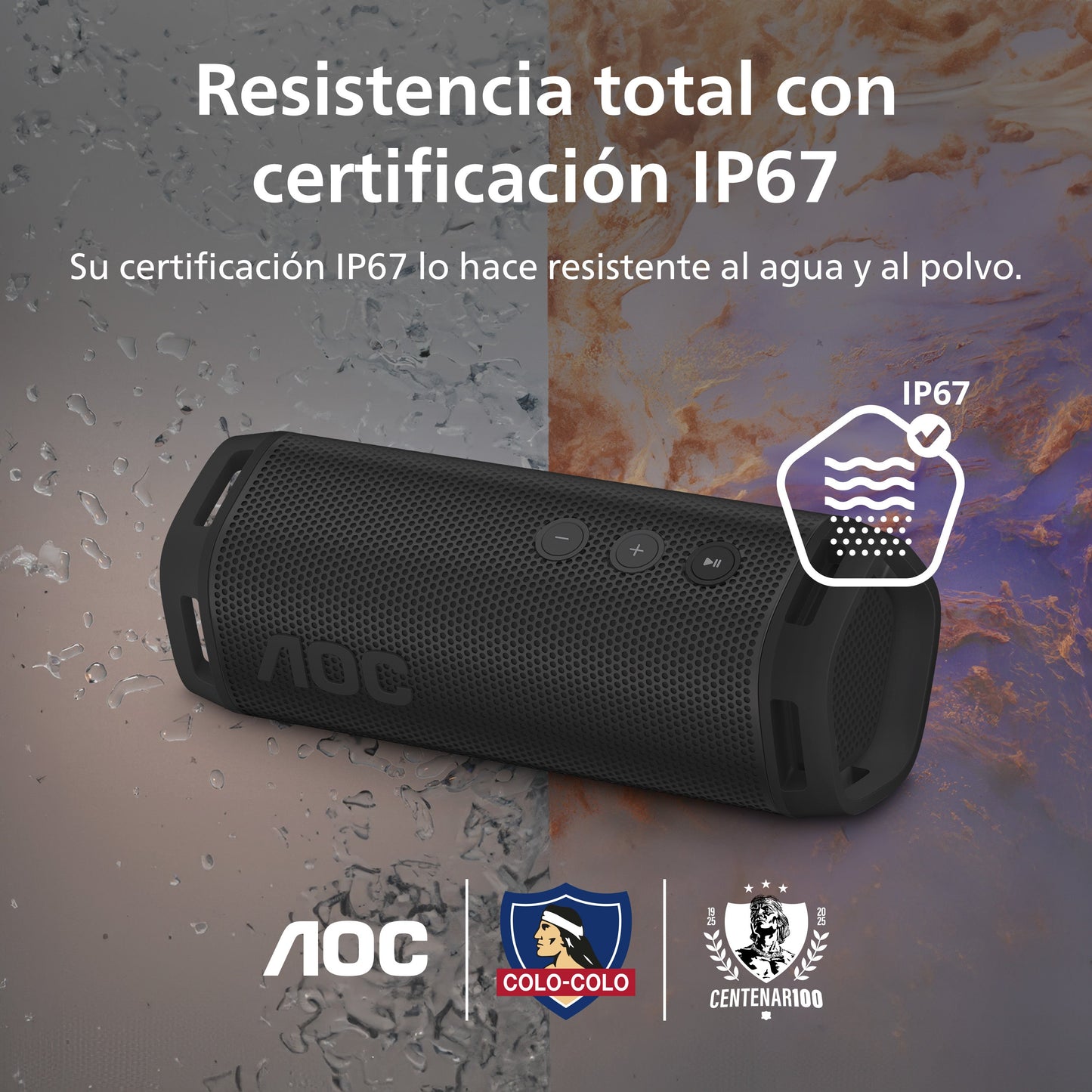 Parlante O1 AOC Colo-Colo Versión 2025 + Postales De Estampa Icónicas