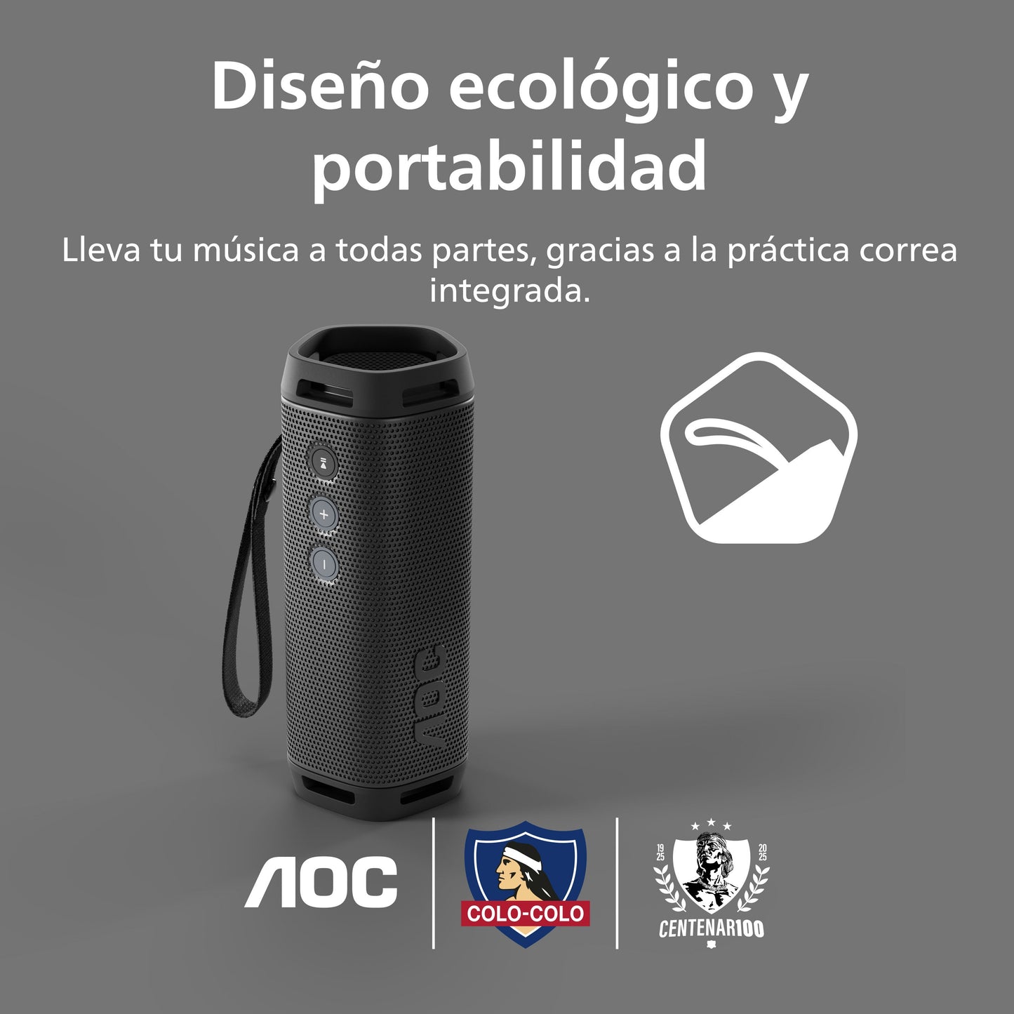 Parlante O1 AOC Colo-Colo Versión 2025 + Postales De Estampa Icónicas
