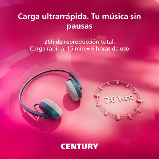 Audífonos Bluetooth Philips Ringo TAH2000TL Turquesa