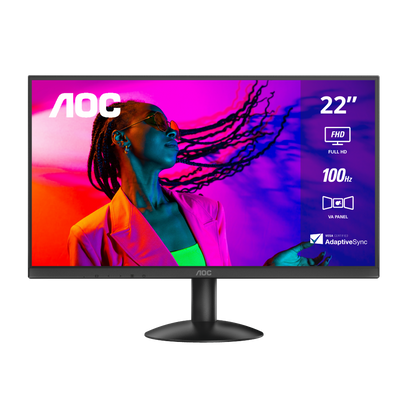 Monitor AOC 22", FHD, 100Hz, 1ms, Panel VA, 22B30HM2
