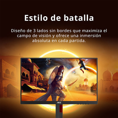 Monitor Gamer AOC 23.8", FHD, 180Hz, 1ms, Panel IPS, 24G4