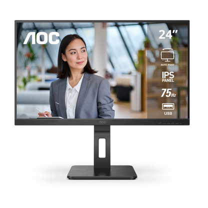 Monitor Pivotable AOC 24" , FHD, 75Hz, 5ms, Panel IPS, 24P2U