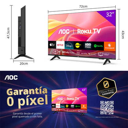 Smart TV 32" AOC Led HD 32S5155