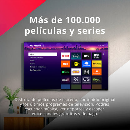 Smart TV AOC 55" UHD 4K 55U6125