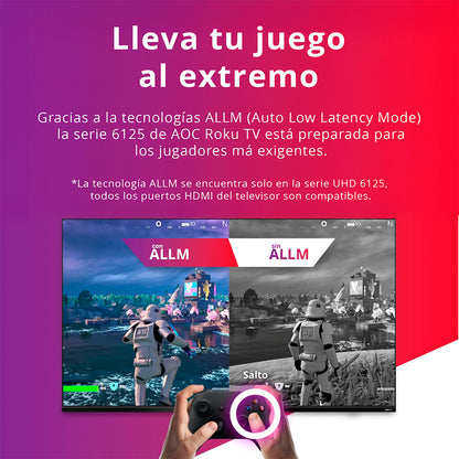 Smart TV AOC 55" UHD 4K 55U6125