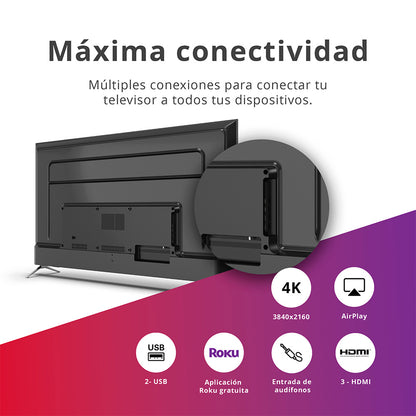 Smart TV AOC 55" UHD 4K 55U6125