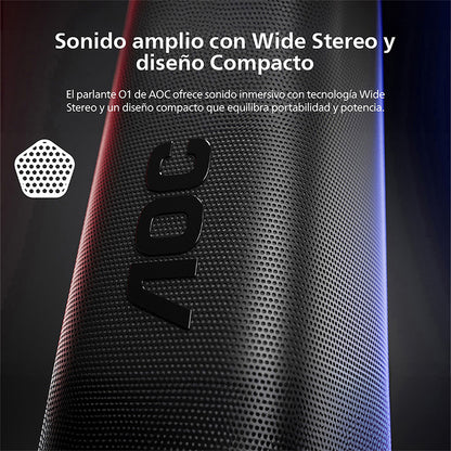 Parlante Bluetooth Portátil AOC O1 Azul
