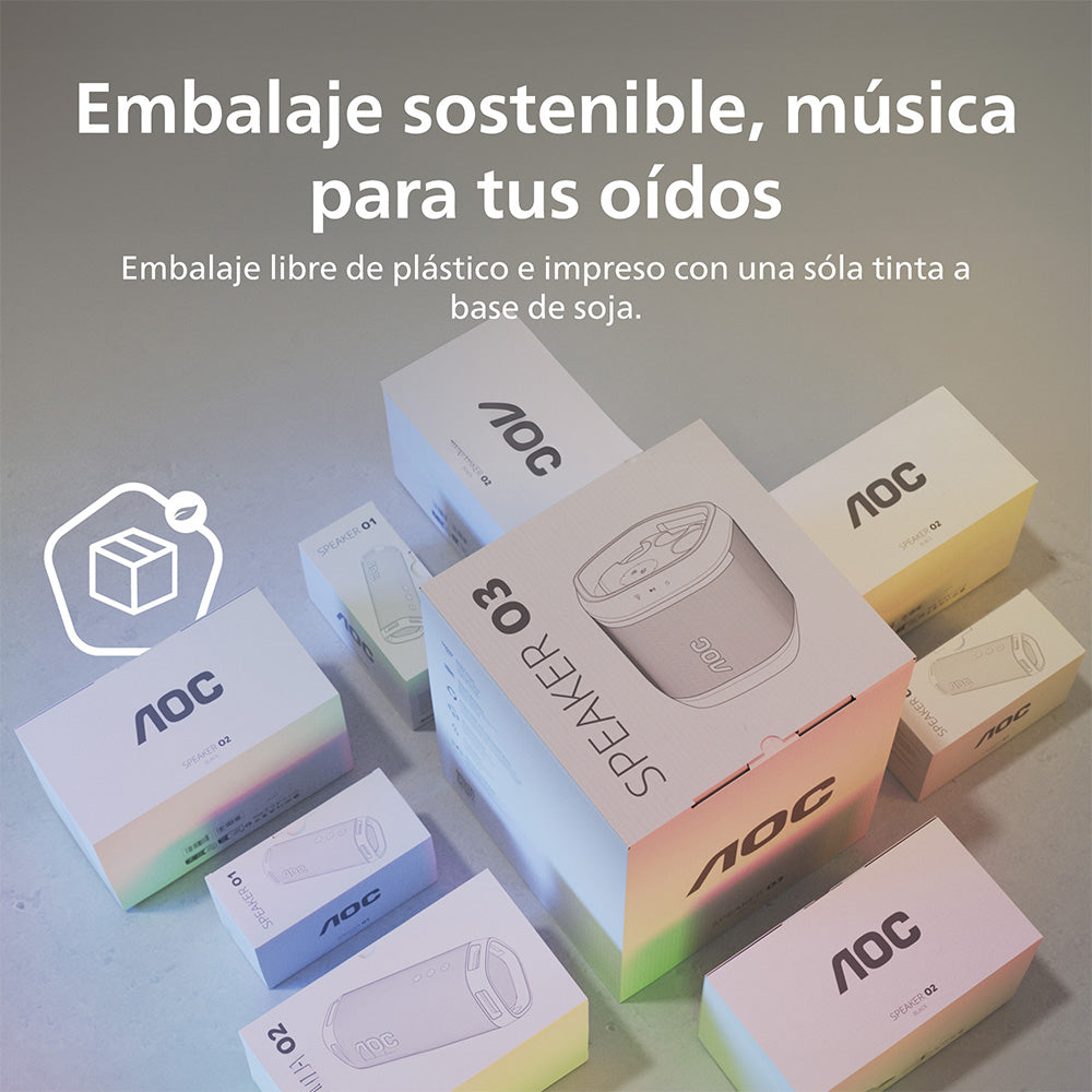 Parlante Bluetooth para Fiesta con Portalatas AOC O3 Blanco