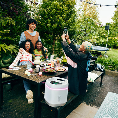 Parlante Bluetooth para Fiesta con Portalatas AOC O3 Blanco