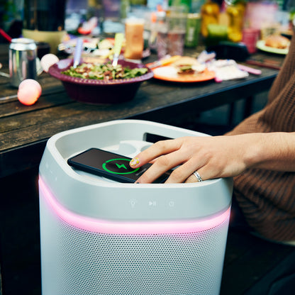 Parlante Bluetooth para Fiesta con Portalatas AOC O3 Blanco