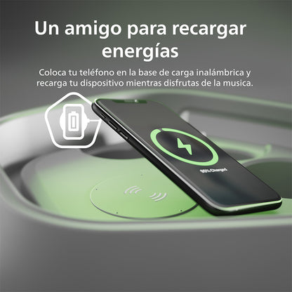 Parlante Bluetooth para Fiesta con Portalatas AOC O3 Blanco