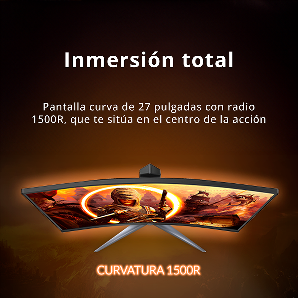 Monitor Gamer Curvo 27" AGON by AOC VA FHD 240Hz C27G2Z
