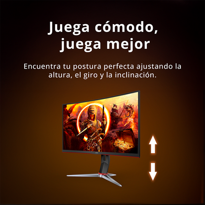 Monitor Gamer Curvo 27" AGON by AOC VA FHD 240Hz C27G2Z