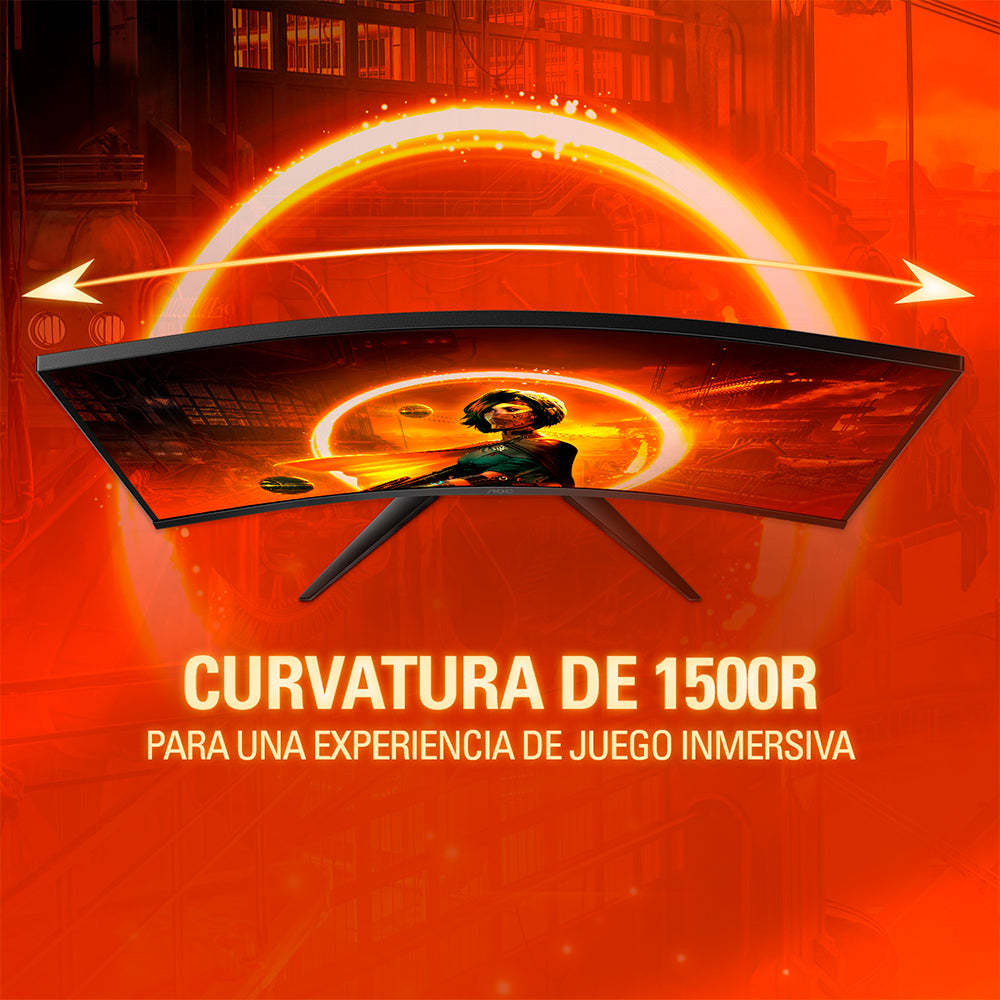 Monitor Gamer Curvo 27" AOC C27G2 27" Full HD