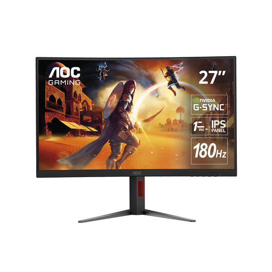 Monitor Gamer AOC Curvo 27" FHD, 280Hz, 0,3ms, Panel Fast VA, C27G4Z