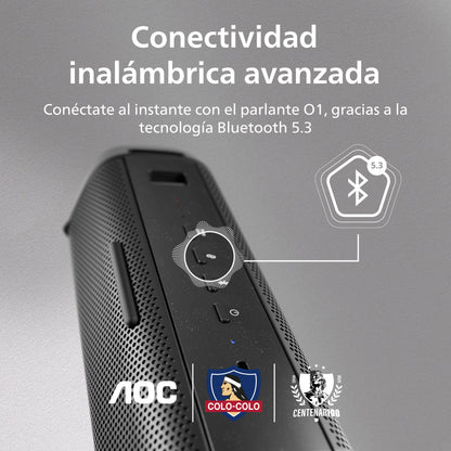 Parlante O1 AOC Colo-Colo Versión 2025 + Postales De Estampa Icónicas