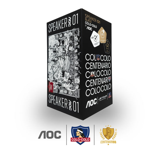 Parlante O1 AOC Colo-Colo Versión 2025 + Postales De Estampa Icónicas