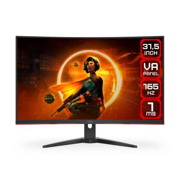 Monitor Gamer Curvo AGON by AOC 32” FHD 165Hz 1ms C32G2E