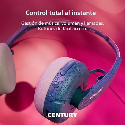 Audífonos Bluetooth Philips Ringo TAH2000TL Turquesa