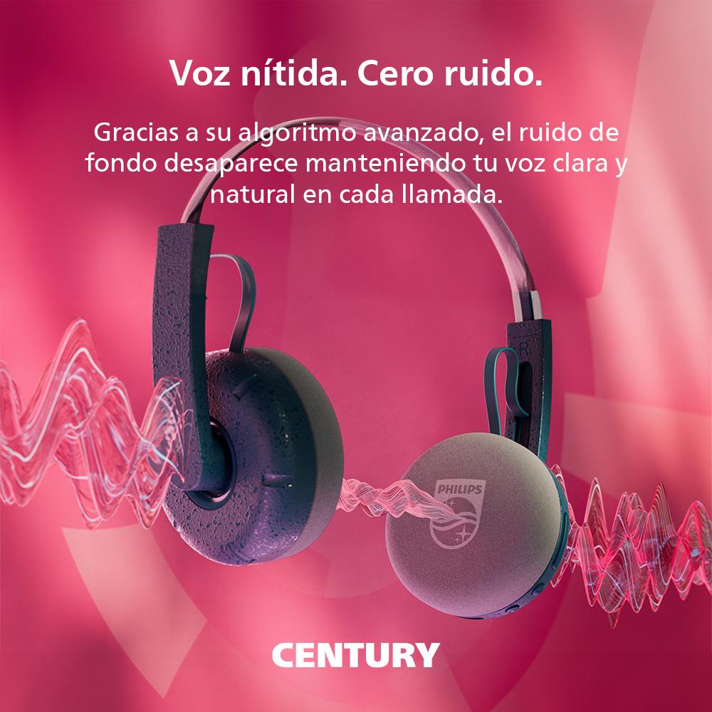 Audífonos Bluetooth Philips Ringo TAH2000TL Turquesa