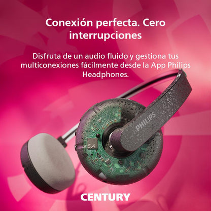 Audífonos Bluetooth Philips Ringo TAH2000BK Negro
