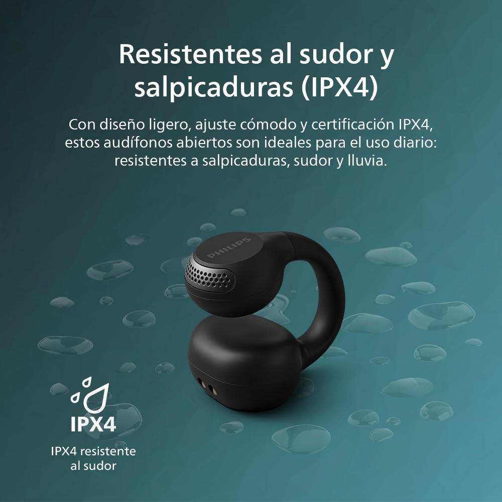 Audífonos Bluetooth Philips Clip TAQ2000 Negro