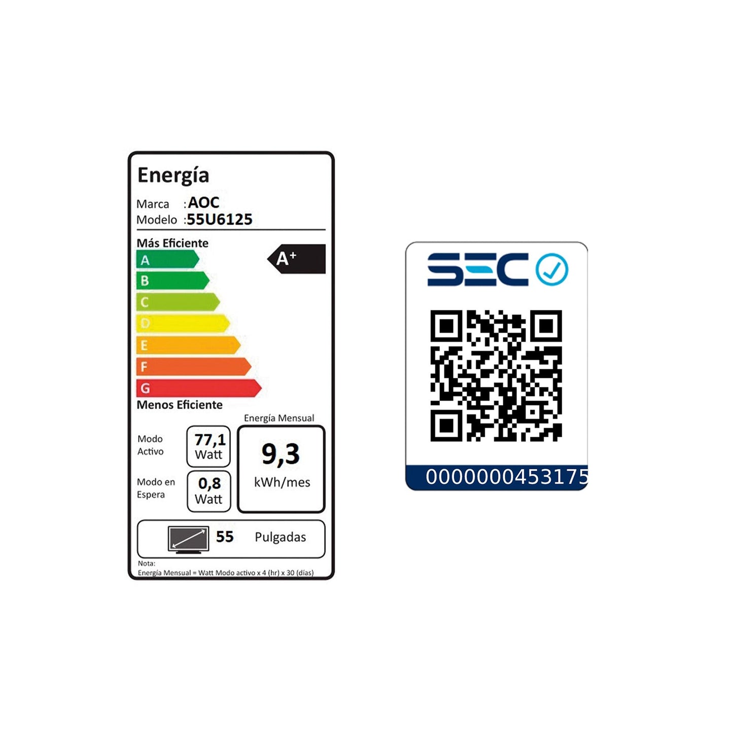 Smart TV 55U6125 + BT Speaker AS600 AOC