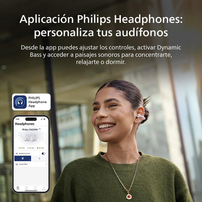 Audífonos Bluetooth Philips Clip TAQ2000 Blanco